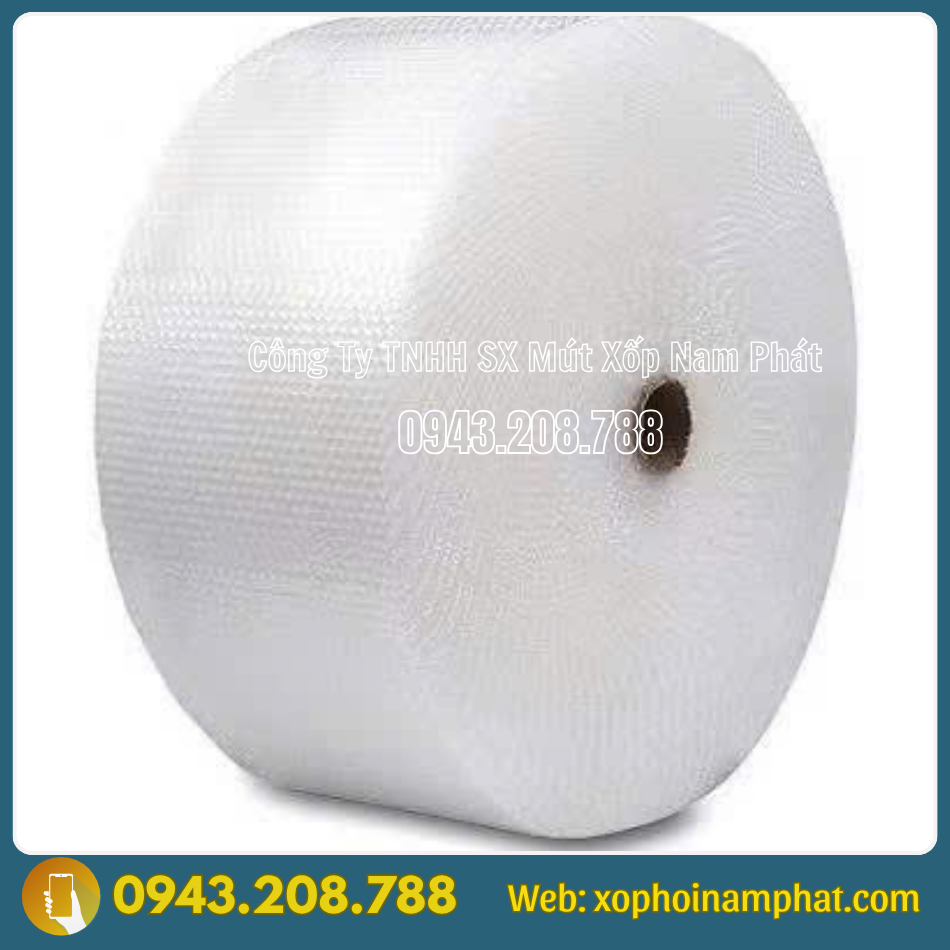 cuộn xốp hơi có lõi giấy
