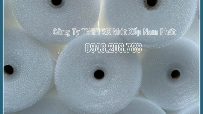 cuộn xốp hơi có lõi giấy