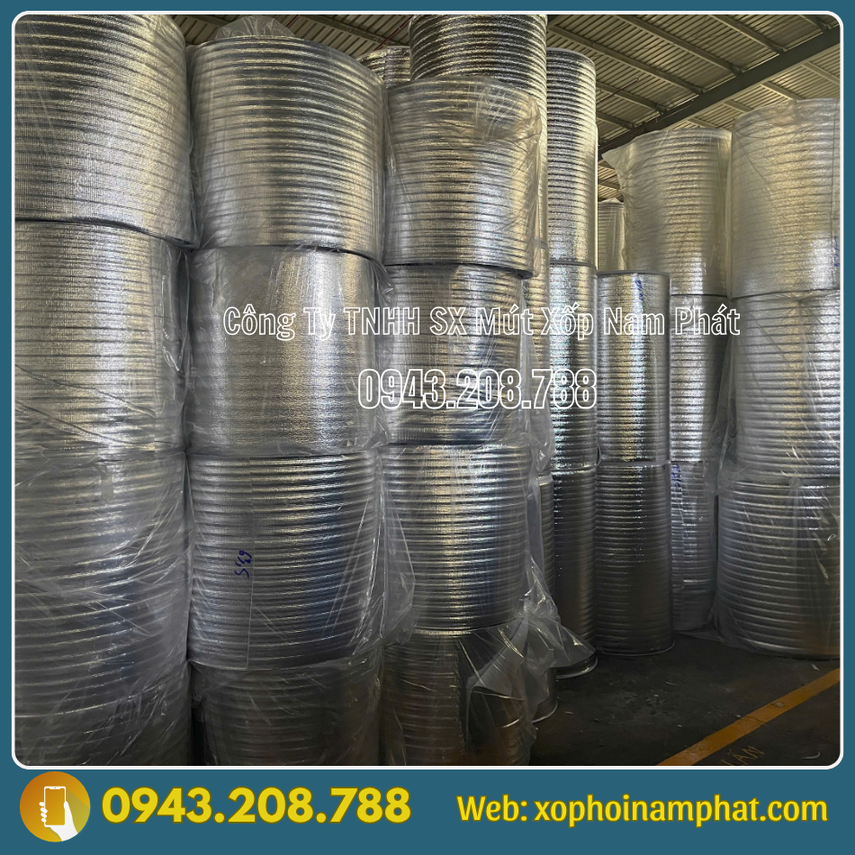 mut pe foam tráng bạc