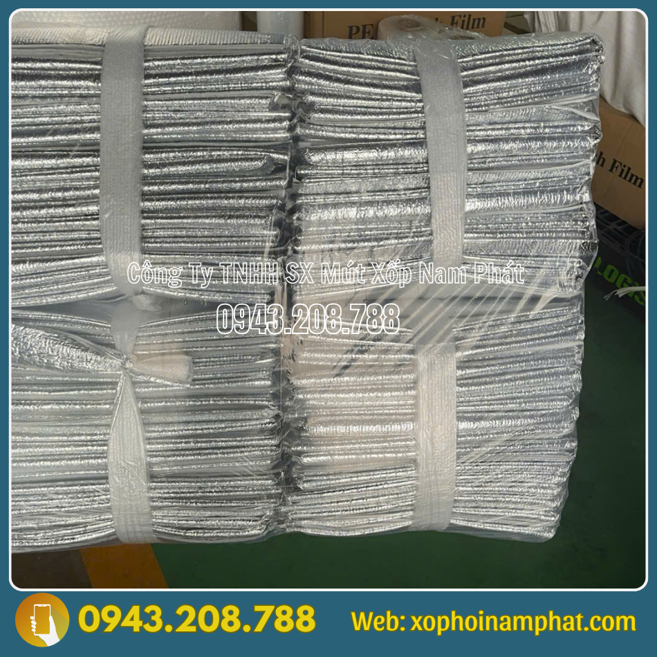 túi mút pe foam bạc cách nhiệt